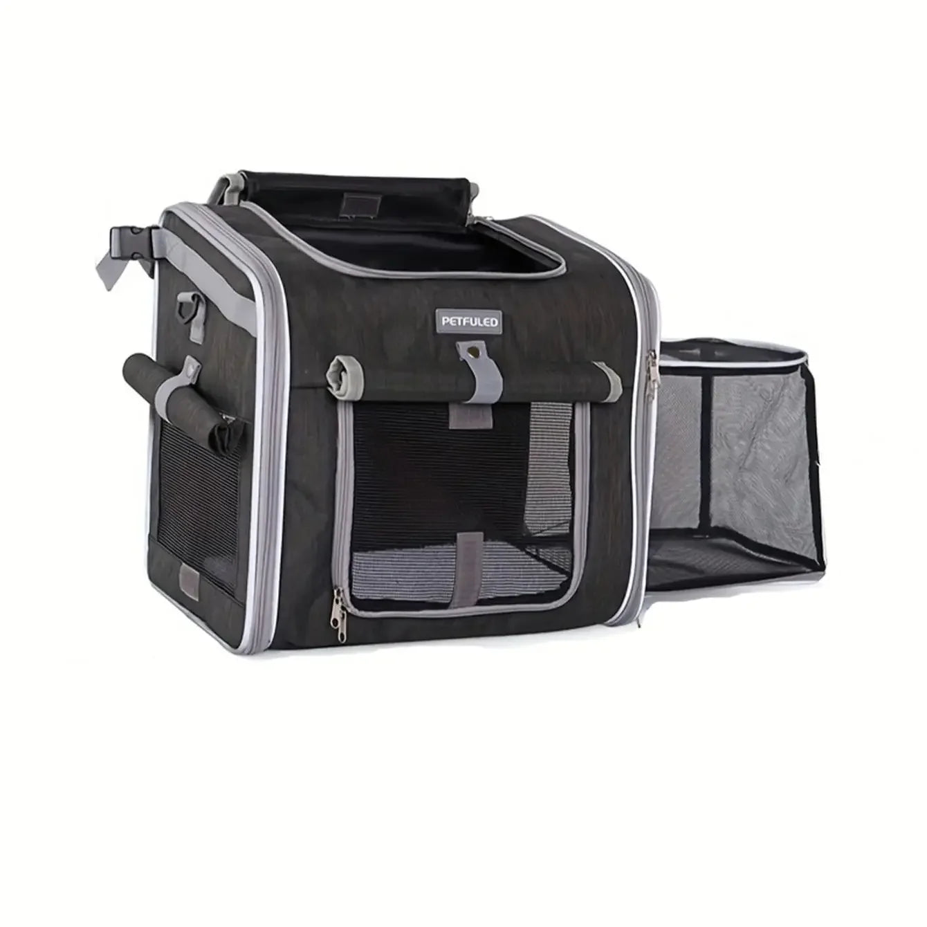 Ride & Roam Pet Bike Basket – Expandable 4-in-1 Carrier for Small Dogs & Cats