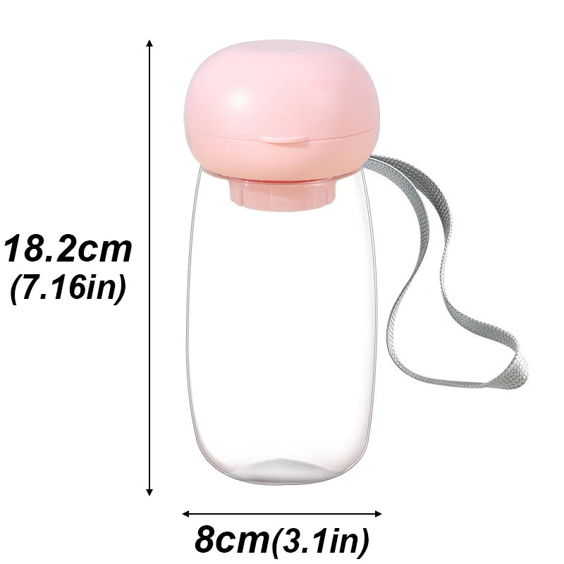 Portable Pet Water Bottle with Lanyard | 300ml & 500ml Dog Travel Dispenser