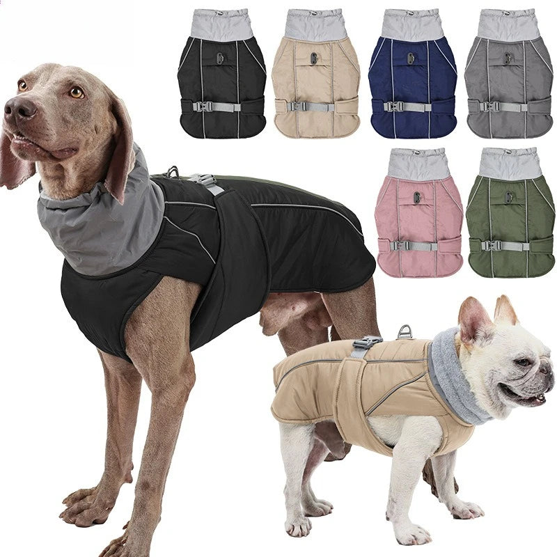 Waterproof Winter Dog Coat – Reflective Warm Jacket