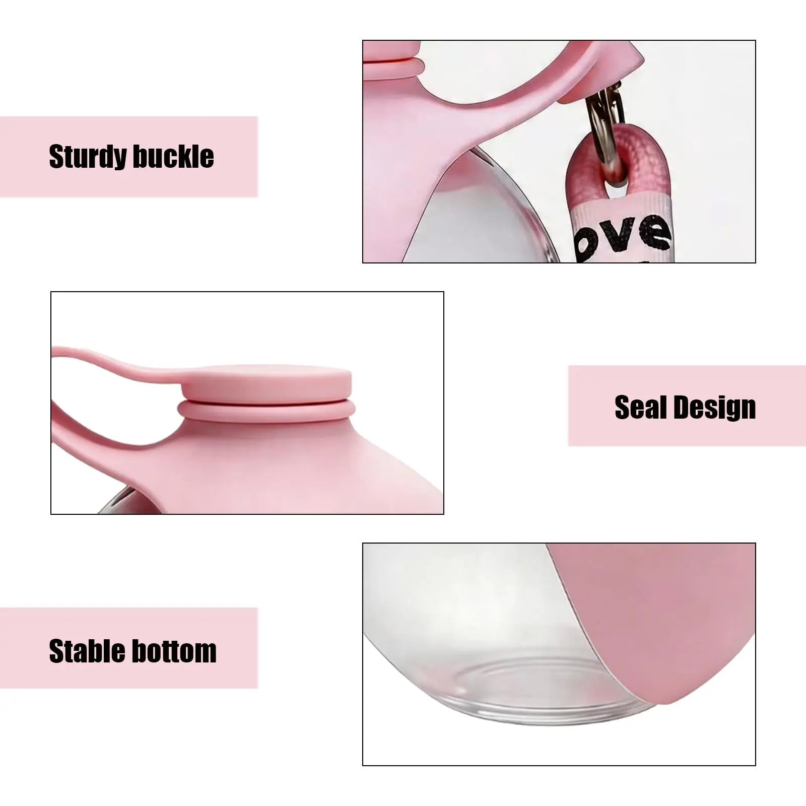 2-in-1 Portable Dog Water Bottle with Foldable Silicone Bowl – Leak-Proof Travel Pet Feeder