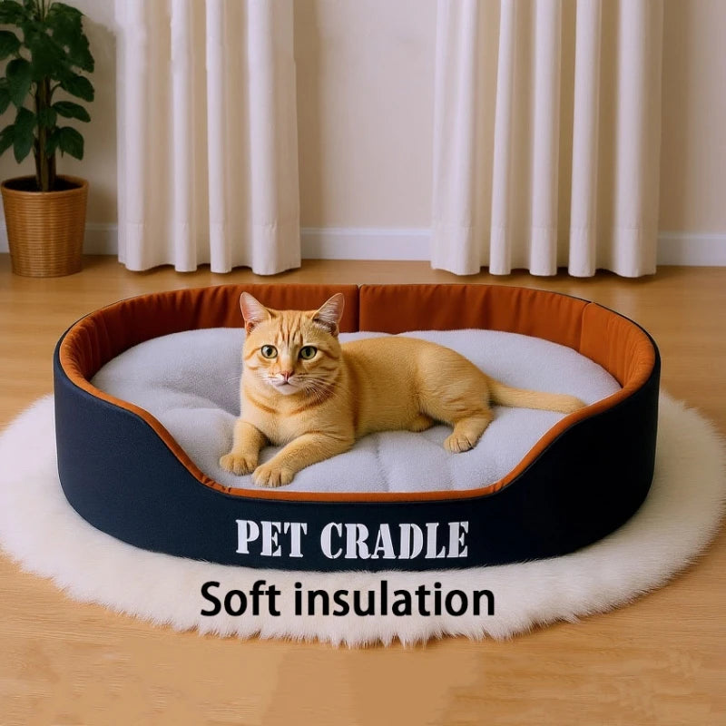 Universal Pet Bed for Cats & Dogs – Warm, Cozy All-Season Sleeping Nest