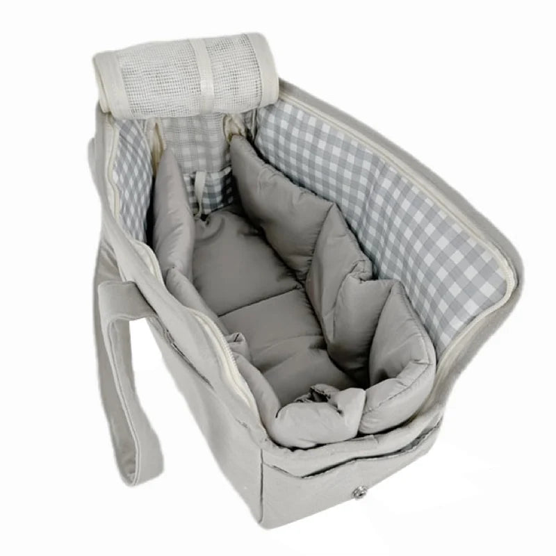 Portable Cotton Pet Carrier Shoulder Bag | Small Dogs & Cats