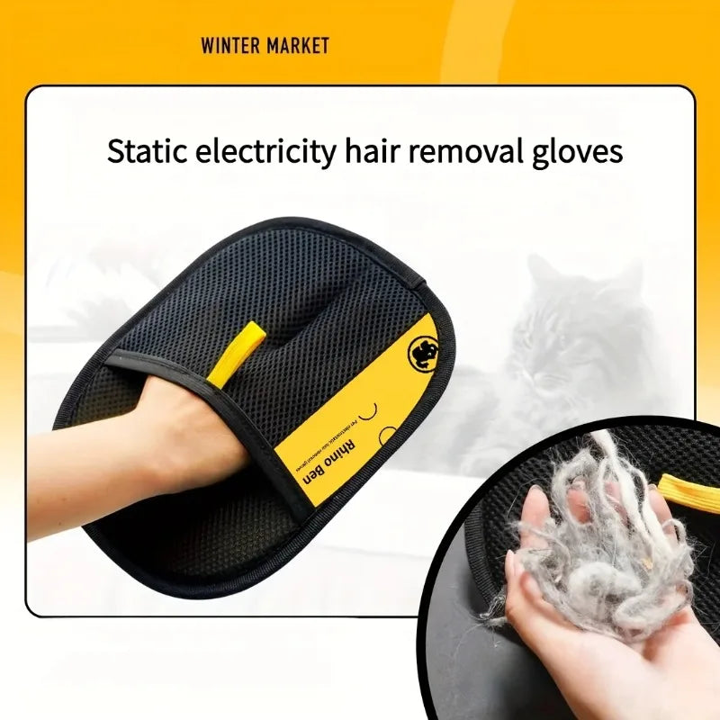 Double-Sided Pet Grooming Gloves (2-Pack)