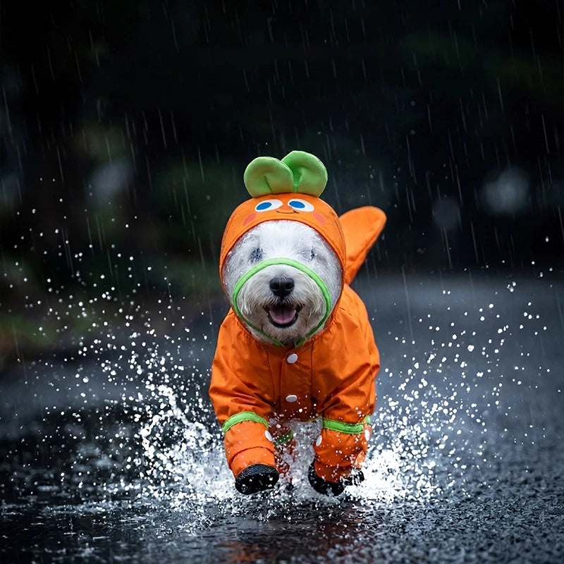 Waterproof Dog Raincoat Jumpsuit