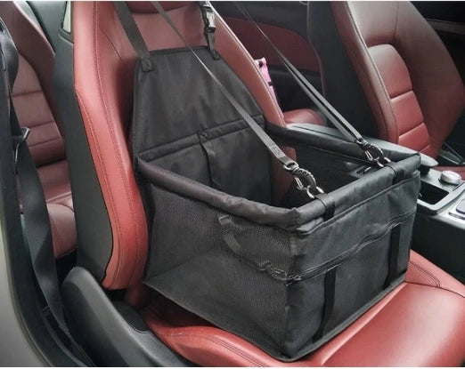Waterproof Pet Car Seat Carrier & Hammock – Foldable Travel Bag for Small Dogs & Cats