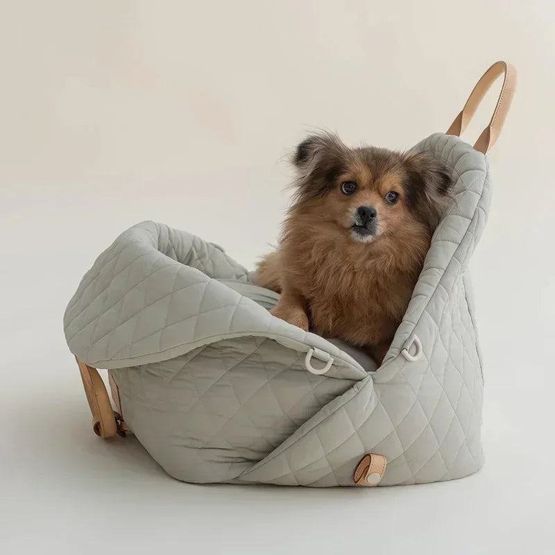 Detachable Waterproof Dog Carrier Bag | 3-in-1 Shoulder, Hand & Car Seat Kennel for Small Dogs