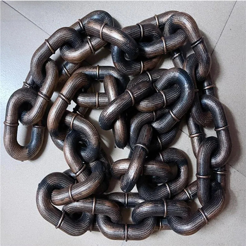 Simulation Iron Chain Dog Leash – Heavy-Duty Plastic Traction Rope for Dogs