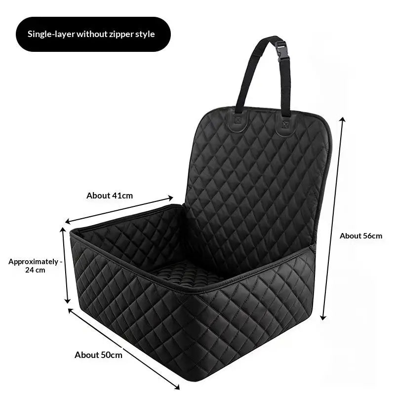 Waterproof Pet Car Seat Cover & Carrier Cushion for Dogs & Cats