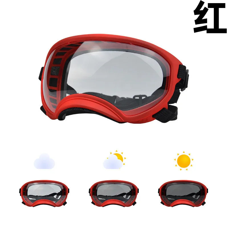 Color-Changing Dog Sunglasses & Goggles – UV-Resistant Eye Protection for Dogs