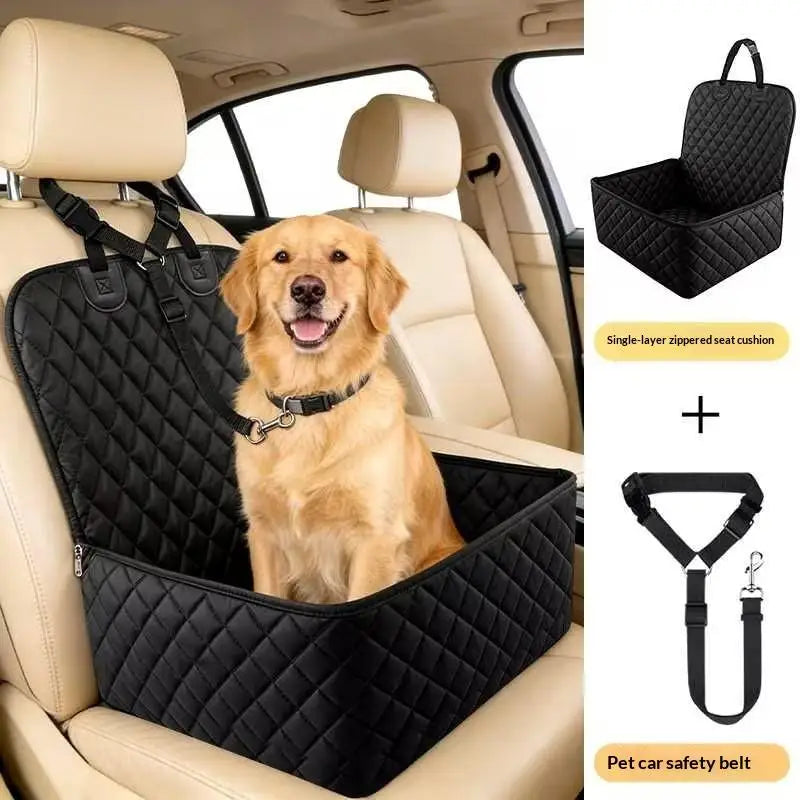 Waterproof Pet Car Seat Cover & Carrier Cushion for Dogs & Cats