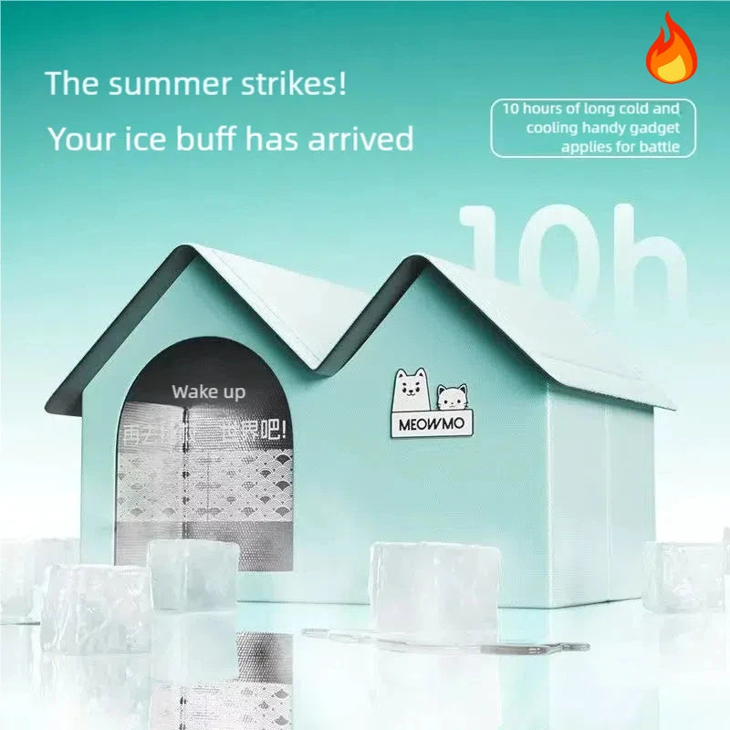 Cooling Pet Igloo House | Summer Ice Cave Bed for Cats & Dogs