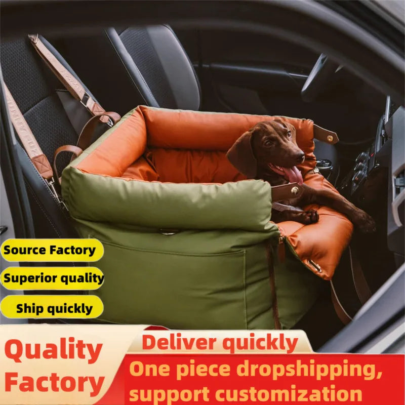 Waterproof PU Pet Car Bed | Portable Dog & Cat Carrier Mat