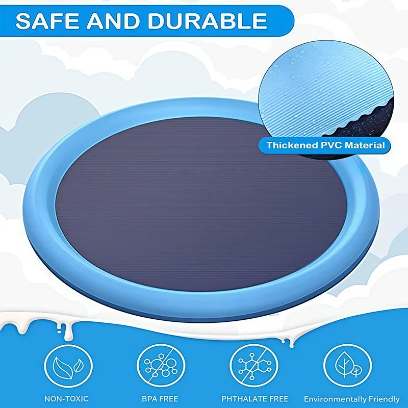 Pet Water Play Mat | Sensory Splash Pad for Cats & Dogs