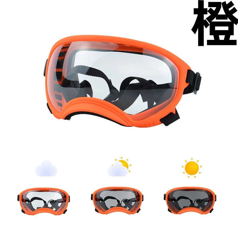 Color-Changing Dog Sunglasses & Goggles – UV-Resistant Eye Protection for Dogs