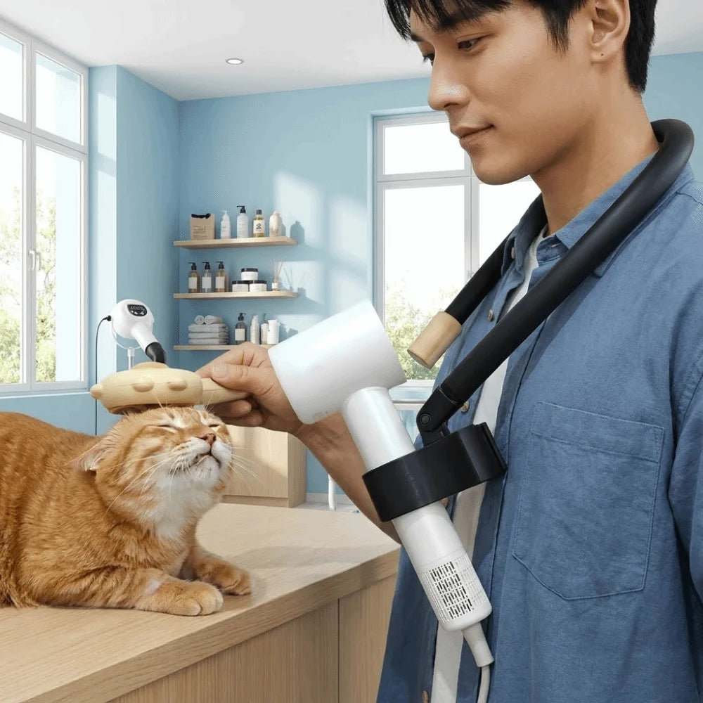Hands-Free Pet Hair Dryer Holder