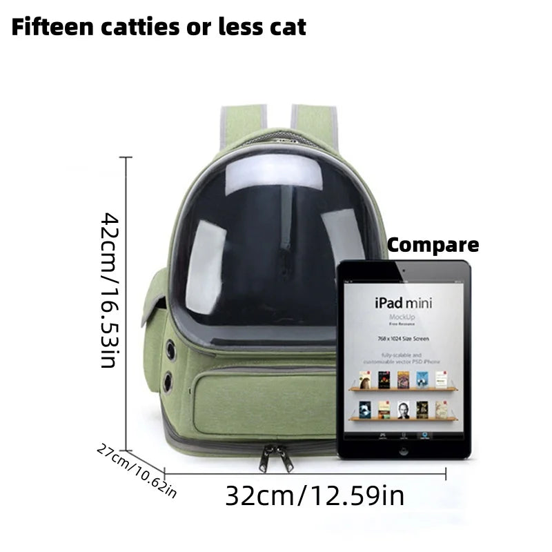 Adventure Awaits Pet Backpack – Breathable Travel Carrier for Cats & Small Dogs