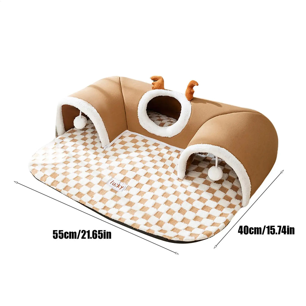Cat Tunnel Bed & Play House for Kittens