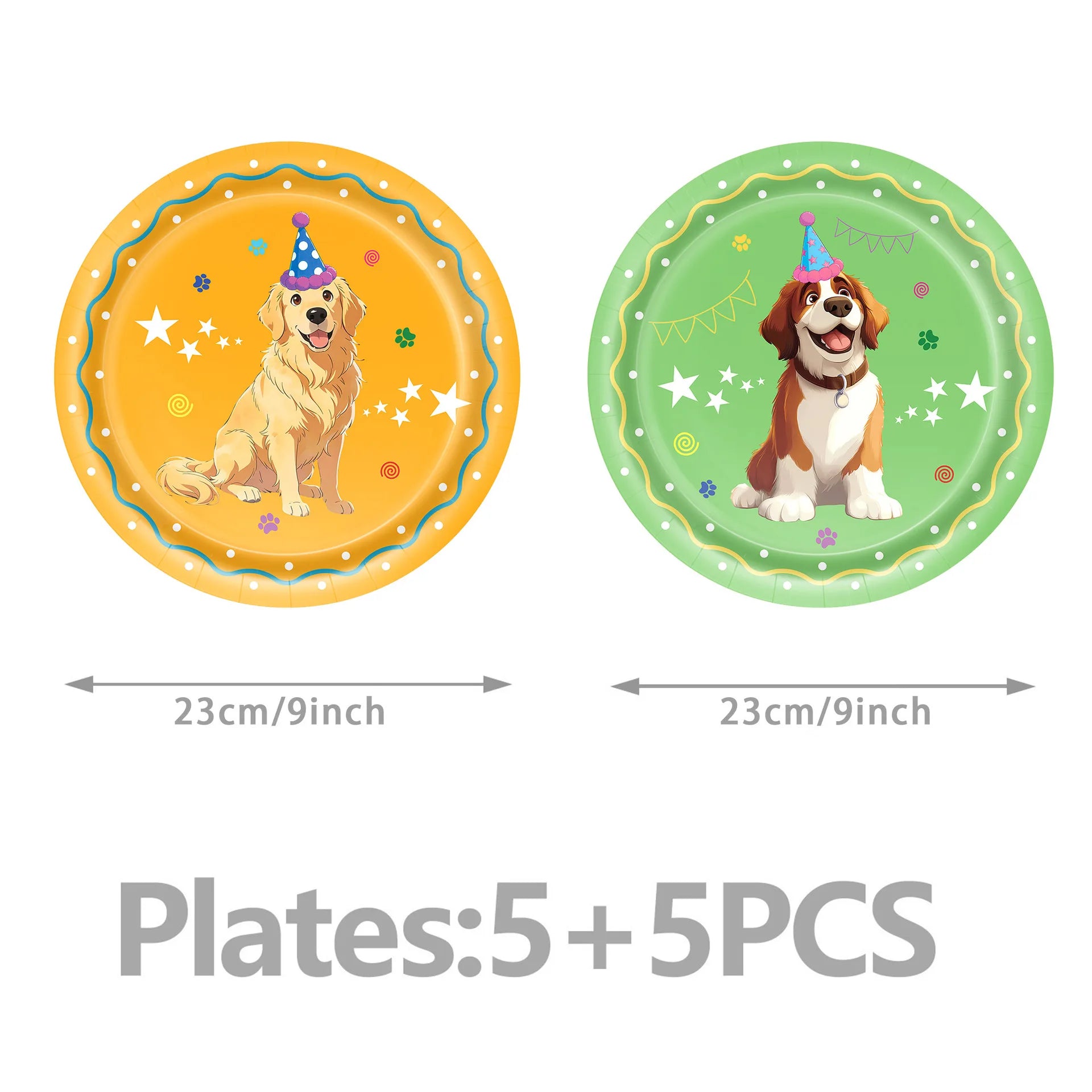 Dog Birthday Party Decoration Set – Banner, Balloons & Cake Decor for Pets