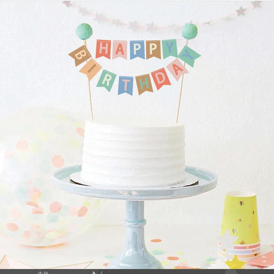 Dog Birthday Party Decoration Set – Banner, Balloons & Cake Decor for Pets