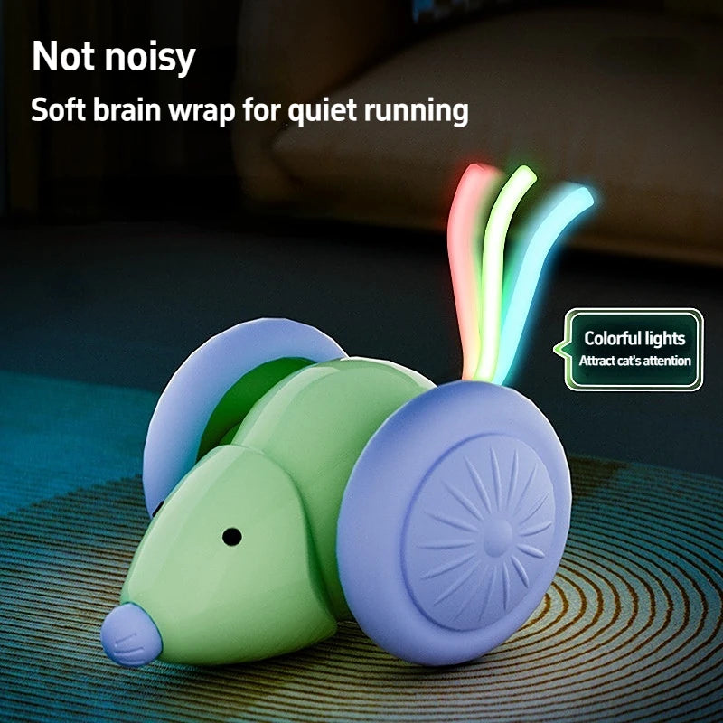 Electric Smart Mouse Toy for Cats – Auto-Moving, Rechargeable & Obstacle-Avoiding