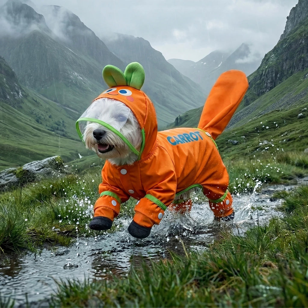 Waterproof Dog Raincoat Jumpsuit