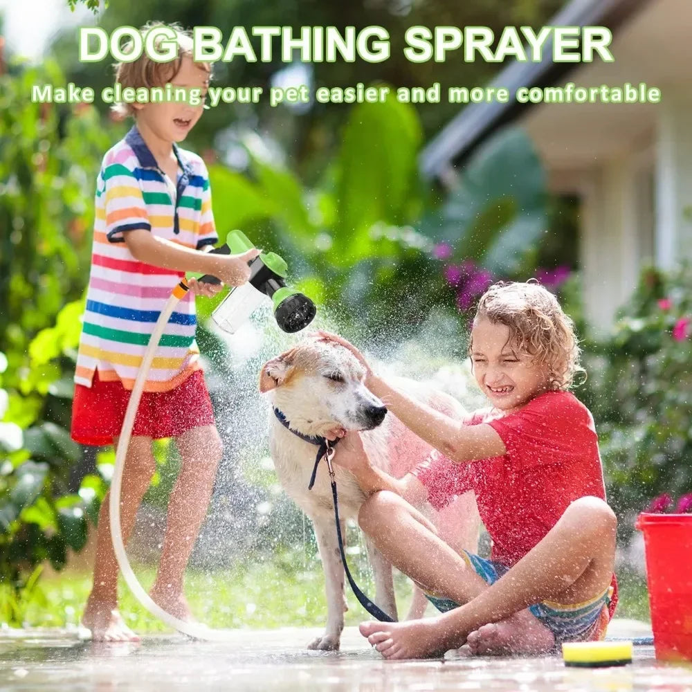 8-in-1 Pet Shower & Foam Spray Gun