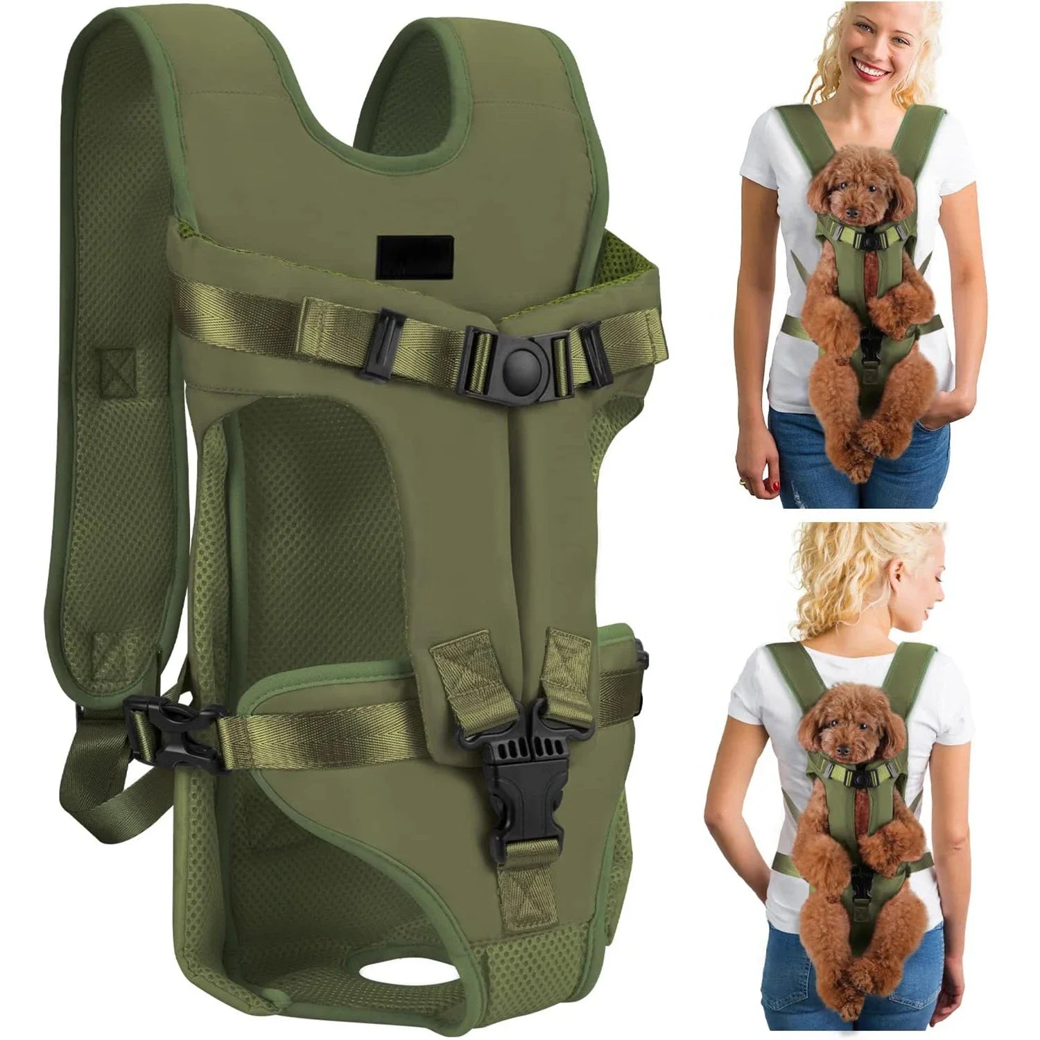 Pet Carrier Backpack for Dogs & Cats | Breathable Oxford Cloth, Padded Shoulder Straps | S–XL
