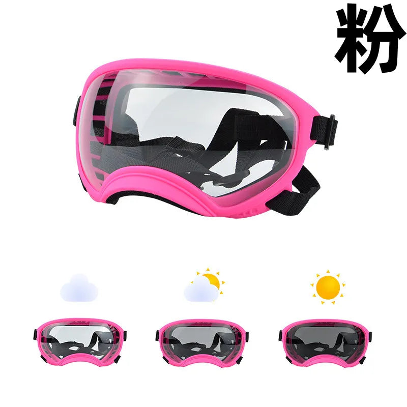 Color-Changing Dog Sunglasses & Goggles – UV-Resistant Eye Protection for Dogs