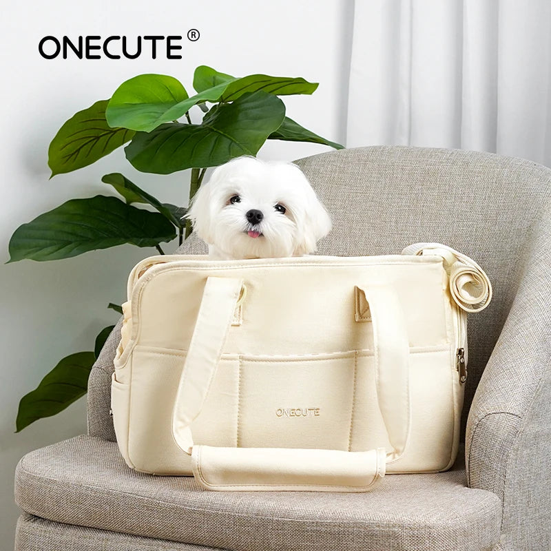 Portable Cotton Pet Carrier Shoulder Bag | Small Dogs & Cats