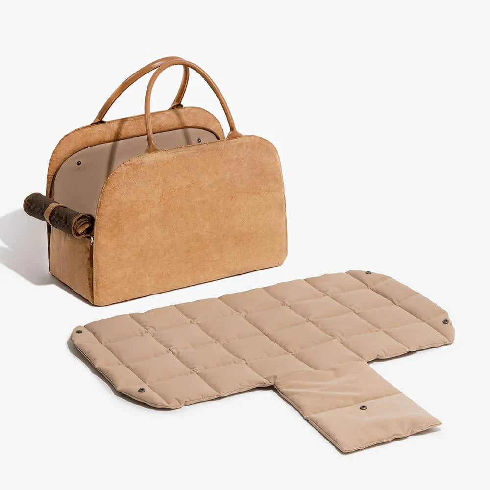 Warm Leather Pet Travel Carrier
