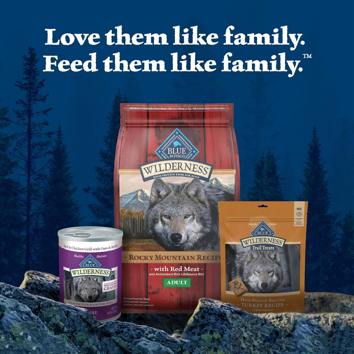 Wilderness Turkey Crunchy Dog Biscuits, Grain-Free, 24 Oz | Real Turkey #1 Ingredient, Crunchy Biscuits, High Protein Nutrition, No Artificial Preservatives