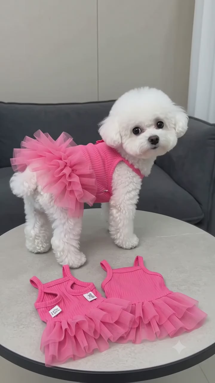 Pink Tutu Dress for Small Dogs