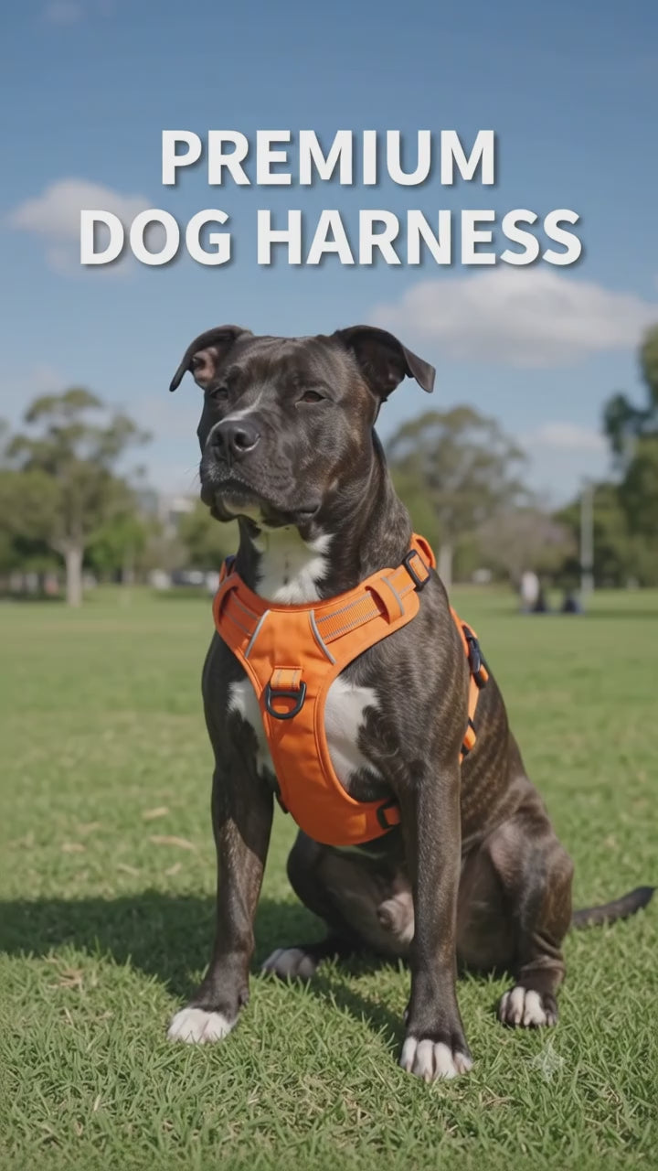 Reflective Tactical No-Pull Dog Harness – Adjustable Vest for Small, Medium & Large Dogs