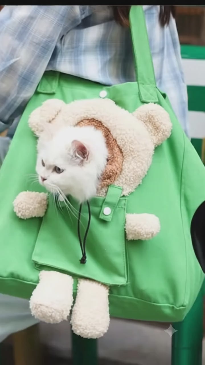 Soft Cat Carrier Shoulder Bag with Ventilation